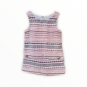 Oshkosh B’Gosh Classic Tweed shift dress baby girl size 12 months 12M pink black